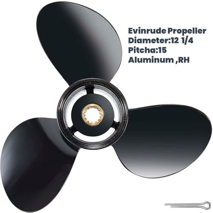 OEM Upgrade 12 1/4X15 OEM #778774 Aluminum Boat Propeller Fit BRP Johnson Evinru