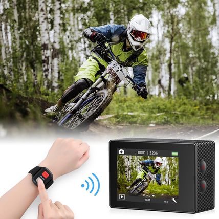 AKASO EK7000 Pro 4K30Fps Action Camera with Touch Screen EIS 131Ft Waterproof Un