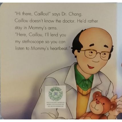 CAILLOU A VISIT TO THE DOCTOR ILLUSTRATED BOARD BOOK by JOCELYN SANSCHAGRIN