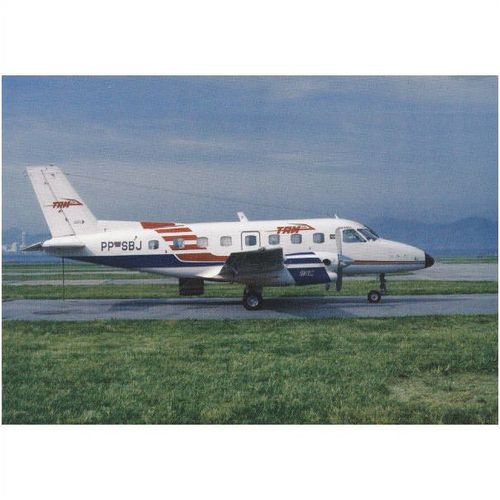 Tam Transportes Aeros Regionals Embraer EMB 110c Aircraft Postcard (A23923)