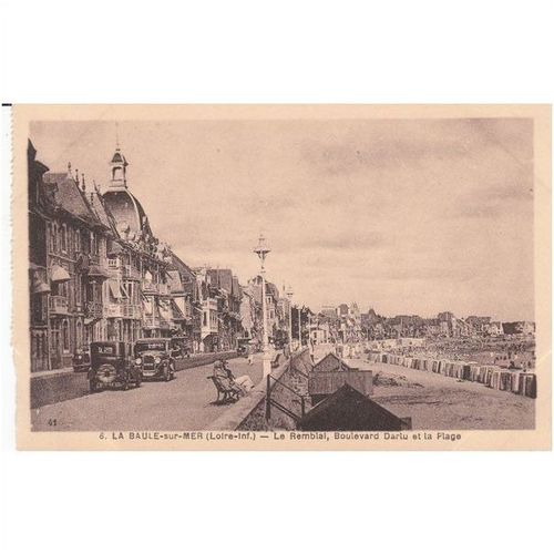 Le Rembial Boulevard Daru Et La Plage La Beule Sur Mer France Postcard (F3489)