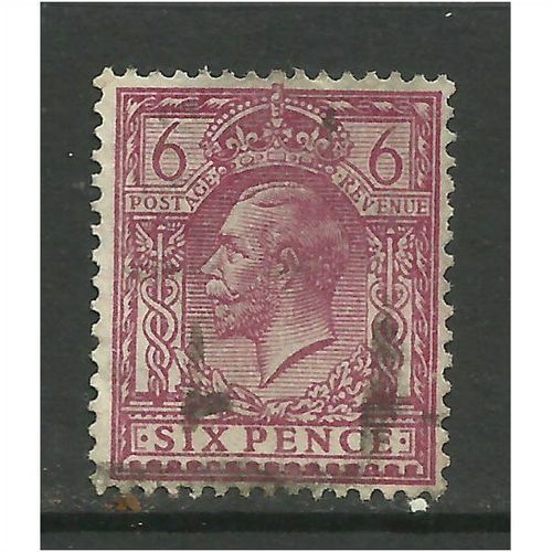 GB 1924 - 26 KGV 6d Purple Stamp Wmk 111 (G124