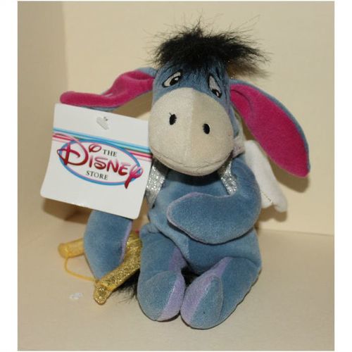 Disney Store Winnie the Pooh Cupid Eeyore Bean Bag with Tag
