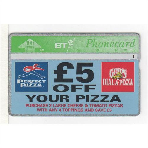 PHONE CARD - BT - PERFECT PIZZA - 100 UNITS