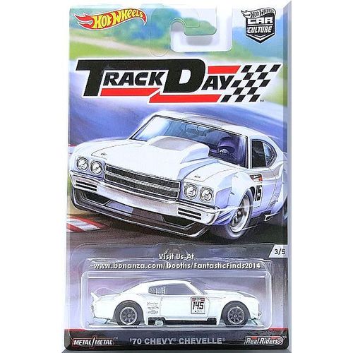 Hot Wheels - '70 Chevy Chevelle: HW Car Culture - Track Day #3/5 (2016) *White*