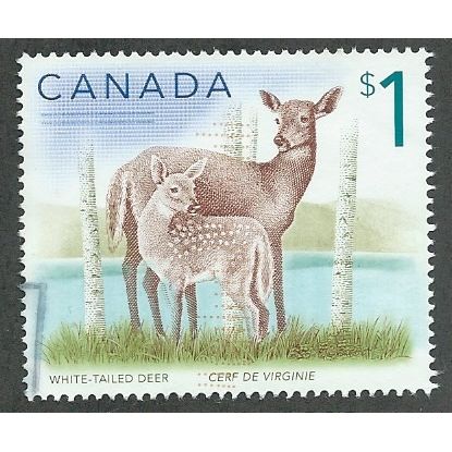 CAN 1997 $1.00 'WHITE TAILED DEER' FINE USED (EBID49-072)