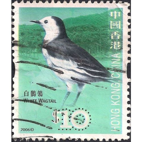 HONG KONG, BIRDS, White Wagtail, blue 2006, $10