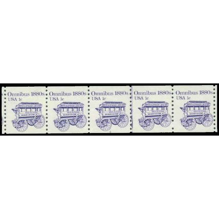 1897 1c Omnibus Fine MNH Dry Gum PNC 2/5 P0411