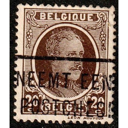 Belgium 1922 King Albert 20c Used Stamp