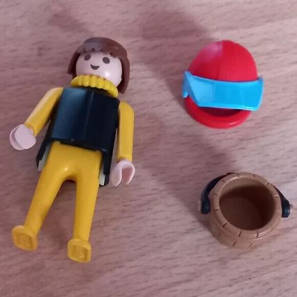 Playmobil man helmet bucket vintage collectable rare 1974