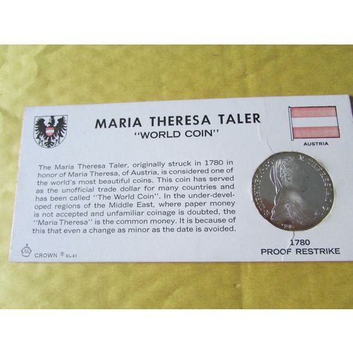 1780 AUSTRIA MARIA THERESA TALER PROOF RE-STRIKE. AAJ
