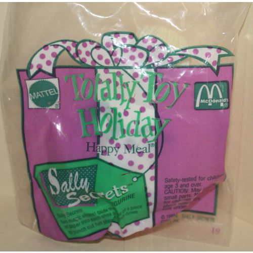 1993 McDonalds Mattel's Totally Toy Holiday Sally Secrets Mint in Package