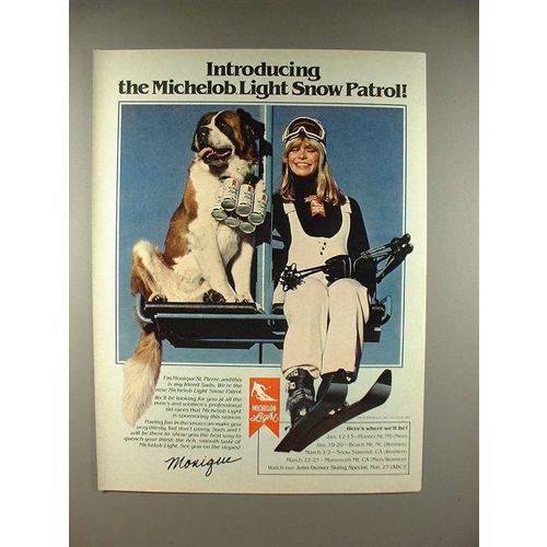 1980 Michelob Light Beer Ad - Monique & Suds - Snow Patrol