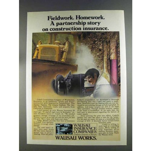 1980 Wausau Insurance Ad - Fieldwork Homework
