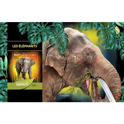 DJIBOUTI 2016 SHEET MNH ELEPHANTS ELEFANTES ELEFANTI ELEFANTEN WILDLIFE 4A