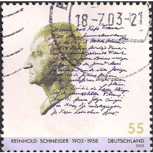 GERMANY, Reinhold Schneider 1903-1958, violet 2003, 0.55 Euro