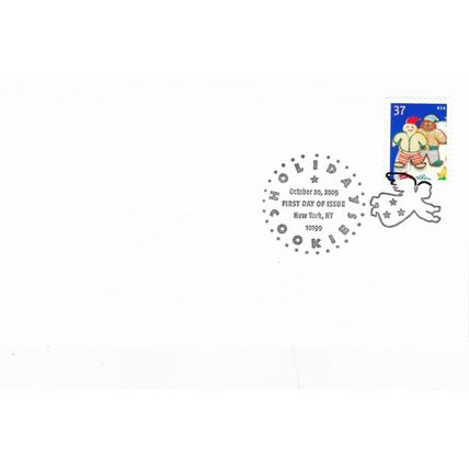United States 2005 Christmas Holiday Cookies Set of 4 FDC unadressed VGC