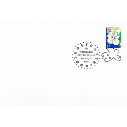 United States 2005 Christmas Holiday Cookies Set of 4 FDC unadressed VGC