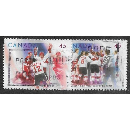 CAN 1997 (SET) '25TH ANN OF USSR - CANADA ICE HOCKEY'(2v) FINE USED (EBID71-506)