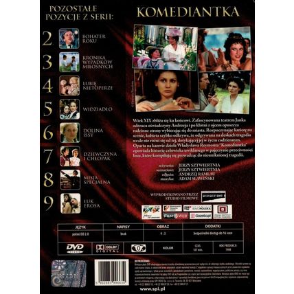 Komediantka (DVD) Jerzy Sztwiertnia POLSKI POLISH