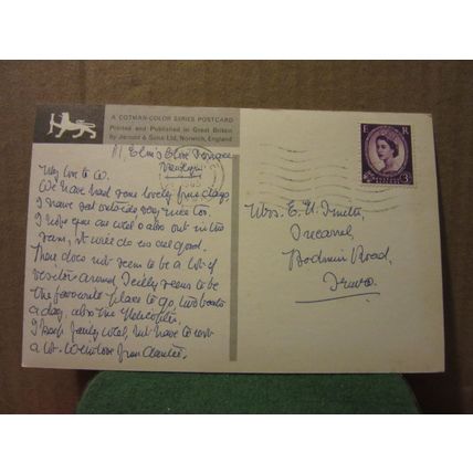 ST MICHAEL'S MOUNT, PENZANCE, CORNWALL used postcard by Jarrold 1965 pm (a) =