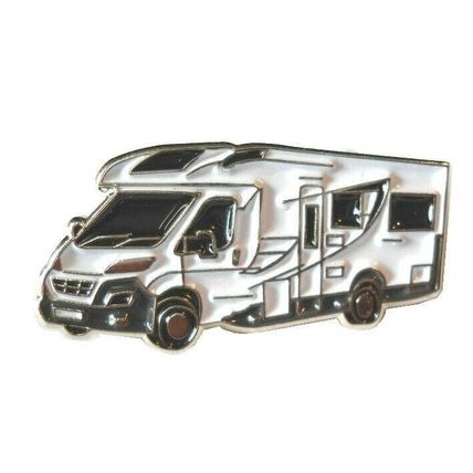 Motorhome Campervan Camper Caravanette Staycation Metal Enamel Badge 30mm NEW