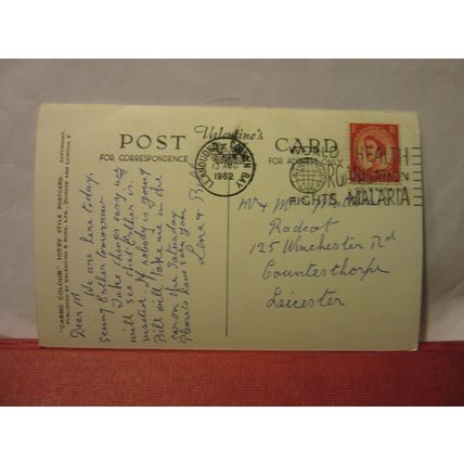 rockery, eirias park, COLWYN BAY, CLWYD, WALES used postcard Valentine 1962 pm =