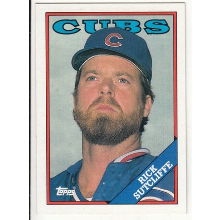 1988 Topps baseball card 740 Rick Sutcliffe