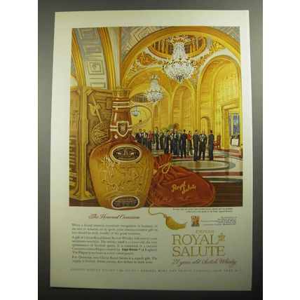 1956 Chivas Royal Salute Scotch Ad - honored occasion