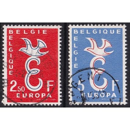 Belgium 1958 SG 1659-60 Used Europa/CEPT (G-313 (3))