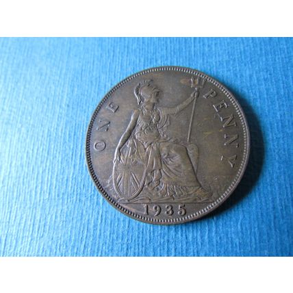 1935 GEORGE V ONE PENNY. FREE POST.