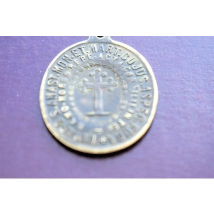 Vintage Religious Pendant Capvt S. Anastasll Pers. M. IMMAGO.S.ANAST MON.ET.MART