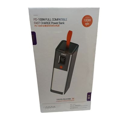 Zime Power Bank 40000mAh 100W for MacBook Camping Charger Fishing LED Light