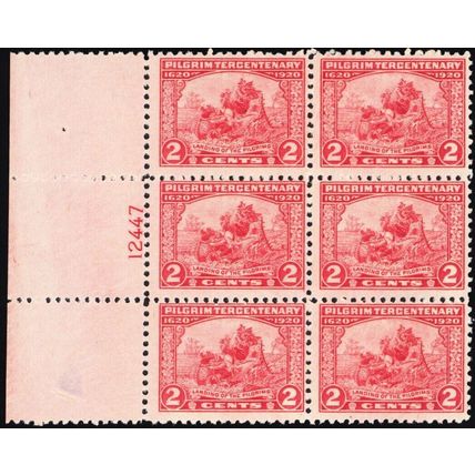 549, Mint NH 2¢ Left Side Plate Block of Six Stamps CV $135 *-* Stuart Katz