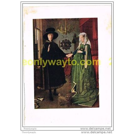 THE ARNOLFINI WEDDING, c1434, JAN VAN EYCK, BOOK ILLUSTRATION c1920/30