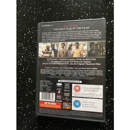 American Gangster DVD (2008) Denzel Washington, Scott (DIR) cert 18