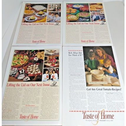 Taste Of Home Cooking Book The Magazine By A Thousand Country Cooks Lot Of 4