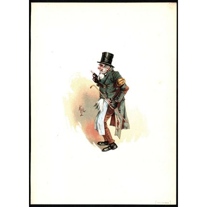 TROTTY VECK 1889 JOSEPH CLAYTON CLARKE ‘KYD’ The Chimes VICTORIAN CARTOON