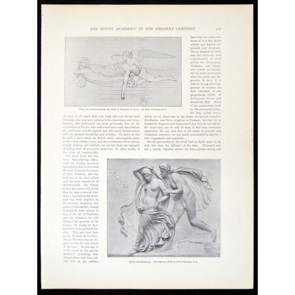 APOLLO AND MARPESSA & SLEEP AND DEATH 1893 John Flaxman PAGE