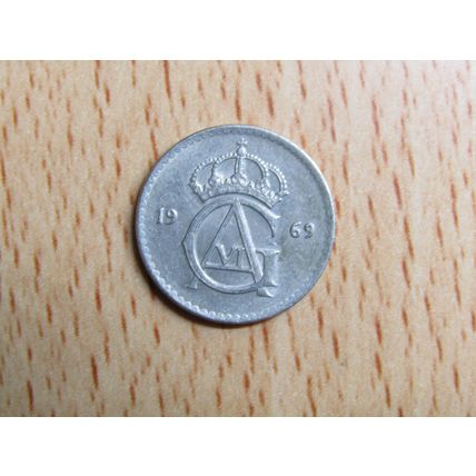 Sweden 1969 25 Ore Coin
