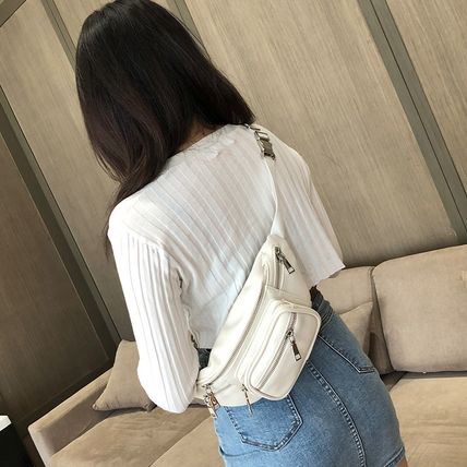 Ladies' Waist Bag Crossbody Bag White