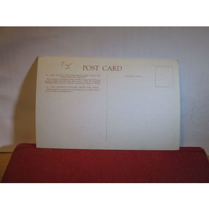 KING'S & QUEEN'S ROYAL SCEPTRES unused vintage postcard =
