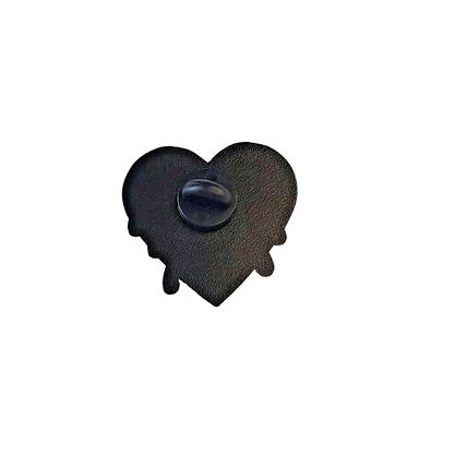 Weeping Heart Enamel Pin Badge Cartoon Style Lapel 3.0 cm X 2.8 cm Gothic BA182