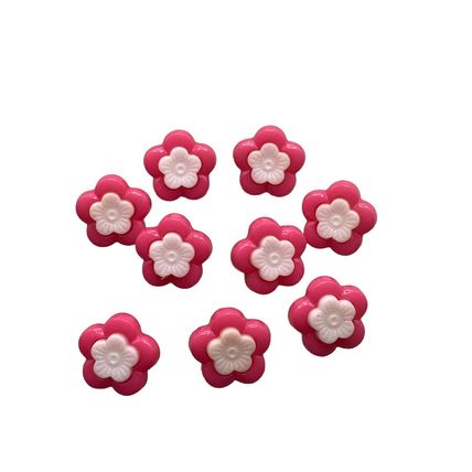 14mm Acrylic Pink Shank Buttons Baby Cardigan Knitting Crochet Sewing Crafts