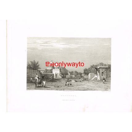 BEJAPORE, INDIA, BOOK ILLUSTRATION (PRINT) 1834