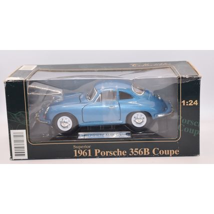 Sunny Side Superior collectables 1961 Porsche 356 B Coupe met. blue 1:24 scale