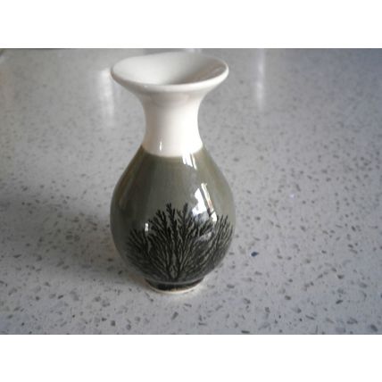 Miniature Boscastle Pottery Cornish Mochaware Vase