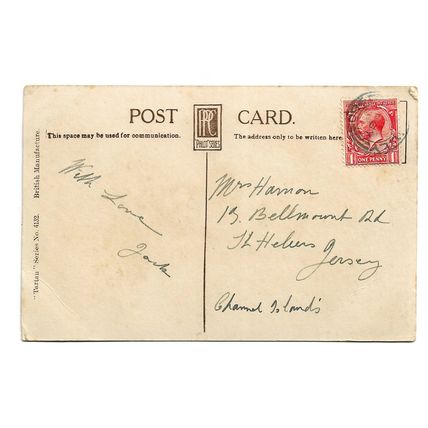 Postcard UK Scotland Ayrshire Girvan harbour boats border Dress Stewart tartan