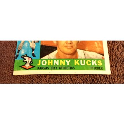 1960 Topps # 177 Johnny Kucks Kansas City Pitcher 4.0 VG/EX No Creases (GC)