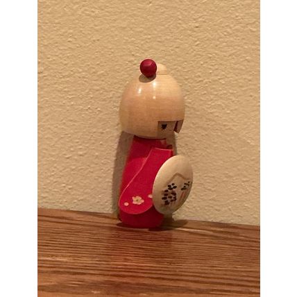Genuine Vintage 1970’s Hand-Painted Japanese Wooden Traditional Collector Doll